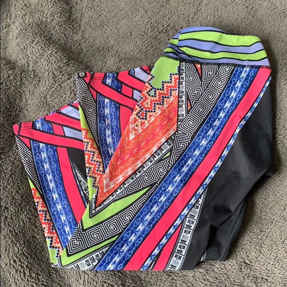 Bright Patterned Onzie Yoga Pants